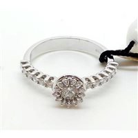 Anello Recarlo Donna in Oro bianco Diamante ZS124/025-15 - ZS124/025-15